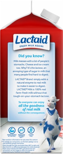 Lactaid® Lactose Free Whole Milk Half Gallon Perspective: left