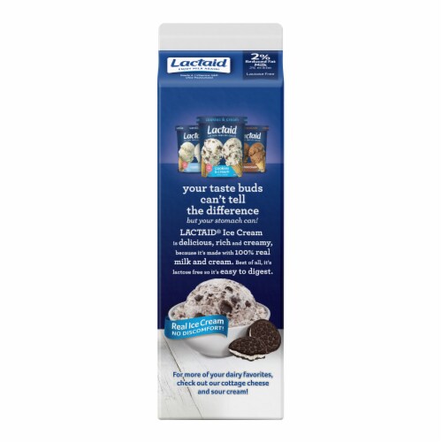 Lactaid® Lactose Free 2% Reduced Fat Milk Quart Perspective: left