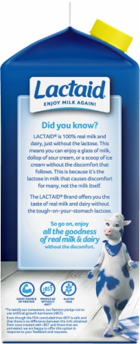 Lactaid® 100% Lactose Free Calcium Fortified 2% Reduced Fat Milk Perspective: left