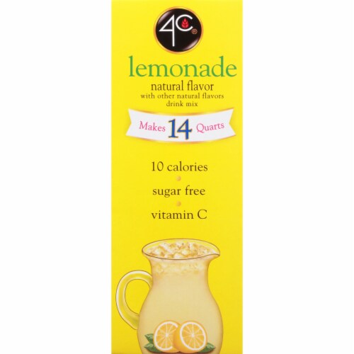4C® Powder Lemonade Mix Perspective: left