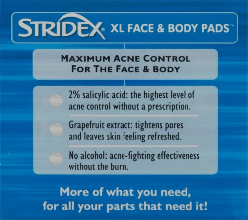 Stridex XL Face & Body Pads Perspective: left