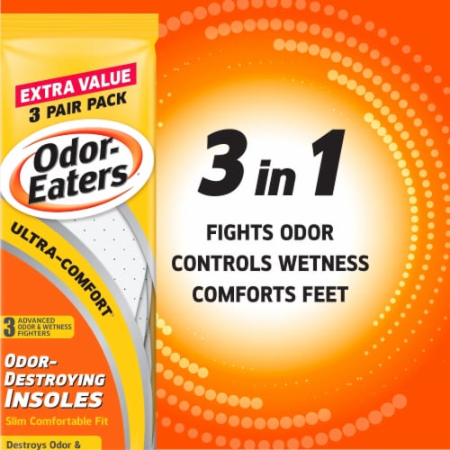 Odor-Eaters® Ultra-Comfort Odor-Destroying Insoles Perspective: left