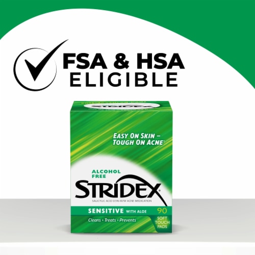 Stridex Sensitive with Aloe Soft Touch Pads Perspective: left