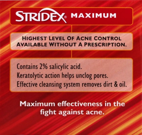 Stridex Single Textured Acne Pad Perspective: left