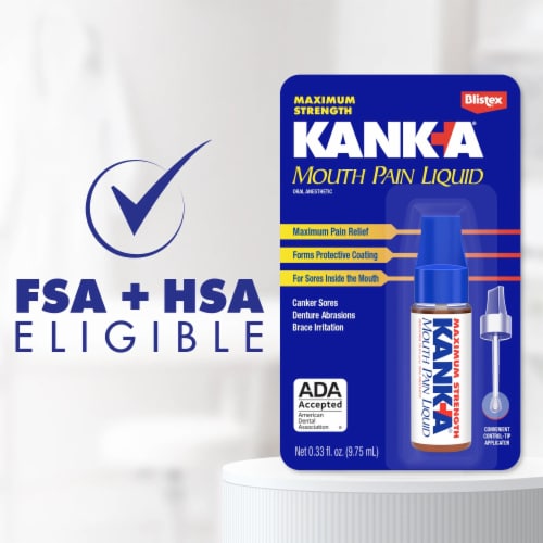 Kanka® Mouth Pain Liquid Relief Perspective: left