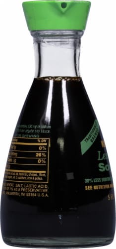 Kikkoman® Less Sodium Soy Sauce Perspective: left