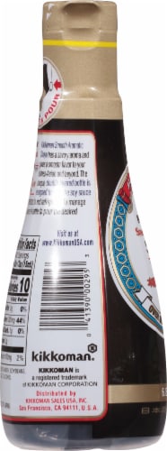 Kikkoman Aromatic Soy Sauce Perspective: left