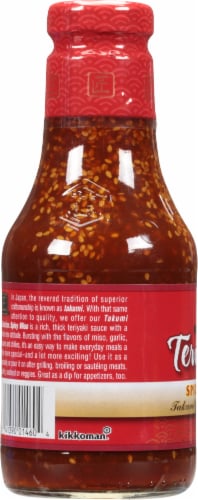 Kikkoman® Takumi Collection Spicy Miso Teriyaki Sauce (6 Pack) Perspective: left