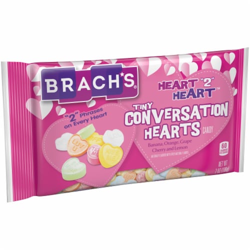 Brach's® Heart "2" Heart™ Tiny Conversation Hearts Candy Perspective: left