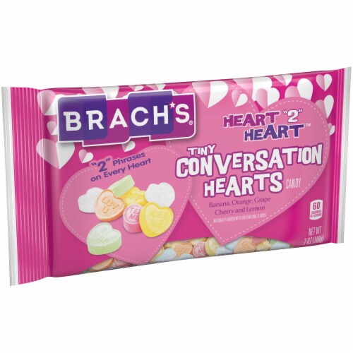 Brach's® Heart "2" Heart™ Tiny Conversation Hearts Candy Perspective: left