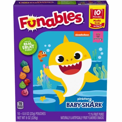 Funables™ Nickelodeon™ Baby Shark Fruit Flavored Snacks Perspective: left