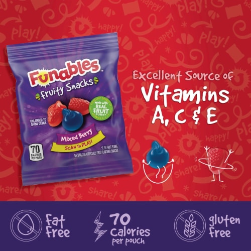 Funables Fruity Snacks Mixed Berry Perspective: left