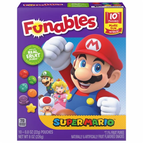 Funables™ Super Mario™ Fruit Flavored Snacks Perspective: left