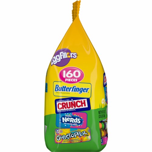 Brach's Eggfillers Crunch Butterfinger Nerds & Gobstoppers Easter Candy Perspective: left