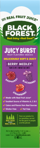 Black Forest® Juicy Burst Berry Medley Fruit Snacks Perspective: left