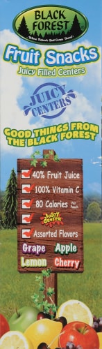 Black Forest Juice Filled Fruit Snacks Perspective: left