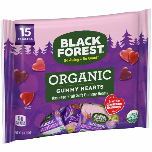 Black Forest® Organic Valentine Gummy Hearts Perspective: left