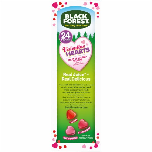 Black Forest® Valentine Hearts Fruit Flavored Snacks Perspective: left