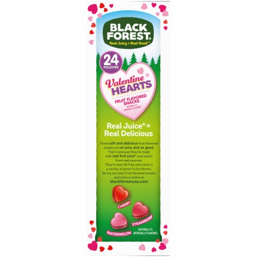 Black Forest® Valentine Hearts Fruit Flavored Snacks Perspective: left