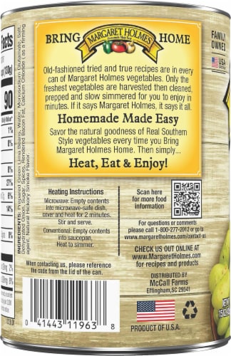 Margaret Holmes® Seasoned Green Lima Beans Perspective: left