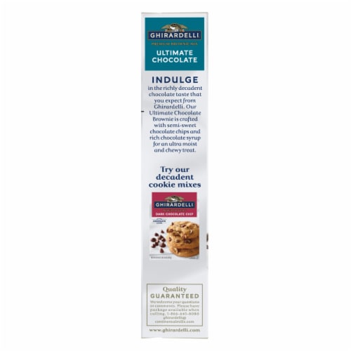 Ghirardelli® Ultimate Chocolate Premium Brownie Mix Perspective: left