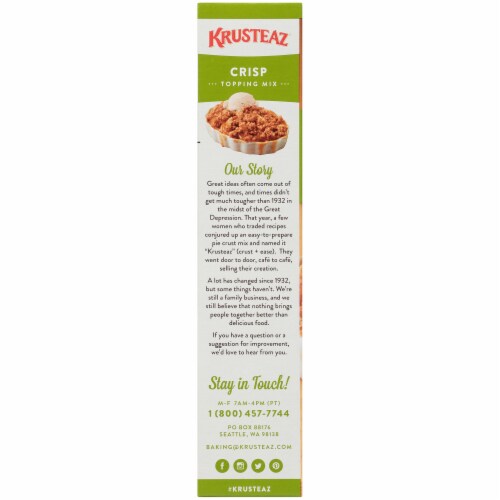 Krusteaz Crisp Topping Supreme Mix Perspective: left
