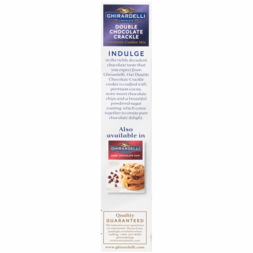 Ghirardelli Double Chocolate Crackle Premium Cookie Mix Perspective: left