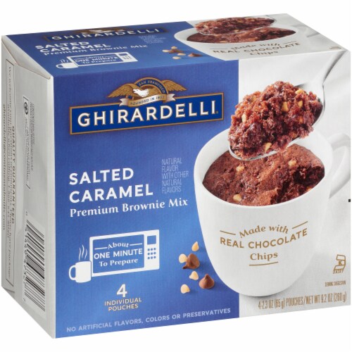 Ghirardelli Salted Caramel Premium Brownie Mix Perspective: left