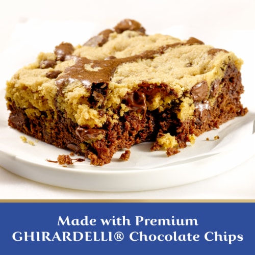 Ghirardelli® Brownie Cookie Bar Premium Brownie Mix Perspective: left