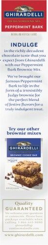 Ghirardelli® Peppermint Bark Premium Brownie Mix Perspective: left