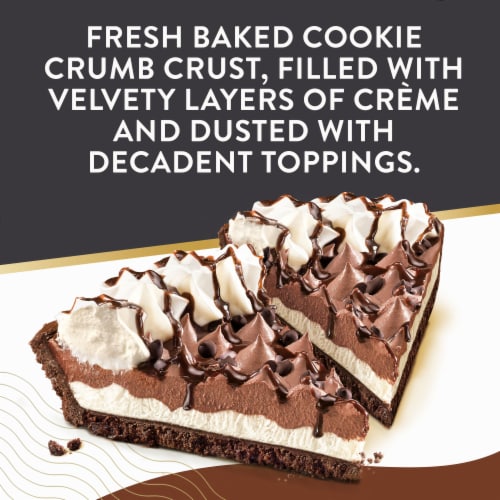 Edwards Singles Desserts Choc Crème Pie Slices Perspective: left