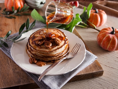 Pioneer Pumpkin Spice Pancake Mix Perspective: left