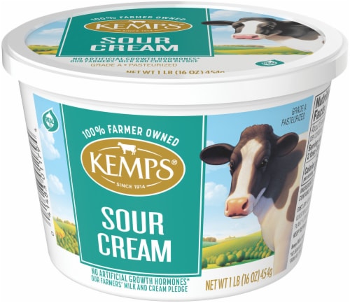 Kemps Cultured Smooth & Creamy Sour Cream Perspective: left