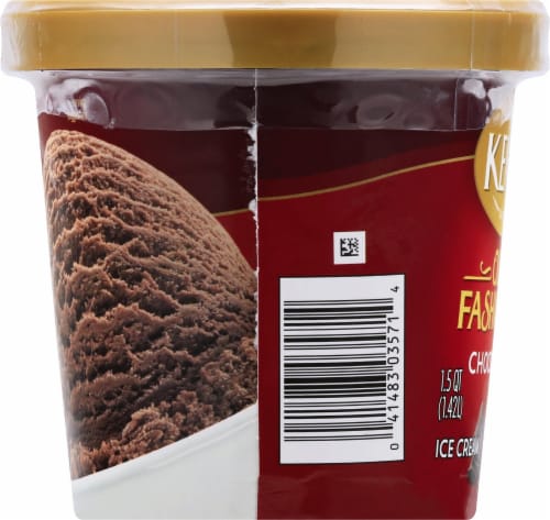 Kemps Old Fashioned Chocolate Ice Cream Tub Perspective: left