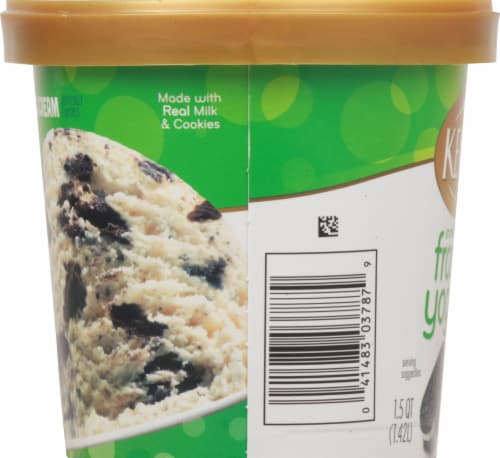 Kemps® Smooth & Creamy Cookies & Cream Frozen Yogurt Tub Perspective: left