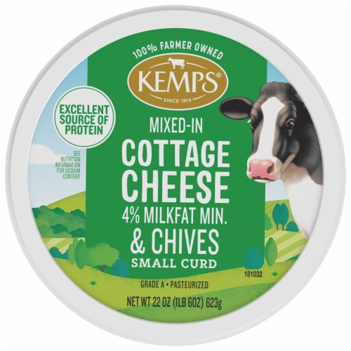 Kemps® 4% Chive Cottage Cheese Perspective: left
