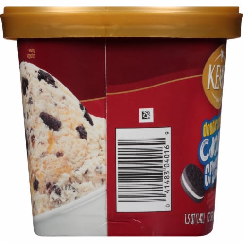Kemps Double Caramel Cookie Crunch Ice Cream Perspective: left