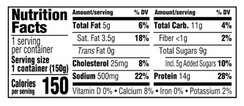 Kemps® Fruit On The Bottom Peach Cottage Cheese Perspective: left