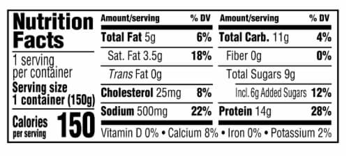 Kemps® Strawberry Fruit on the Bottom Cottage Cheese Perspective: left