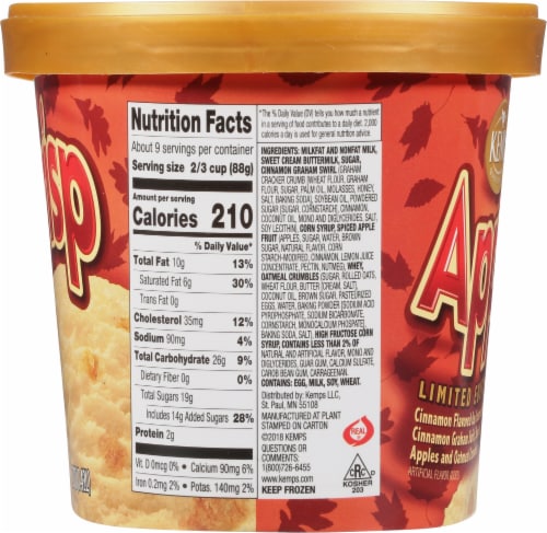Kemps® Limited Edition Apple Crisp Ice Cream Tub Perspective: left