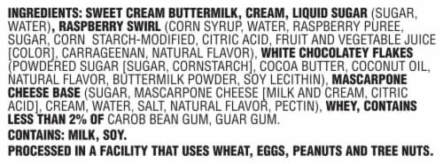Kemps Crafted Collection Raspberry Cheesecake Ice Cream Perspective: left
