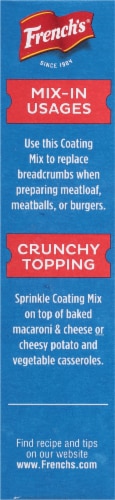 French's® Crispy Fried Onion Seasoned Coating Mix Perspective: left