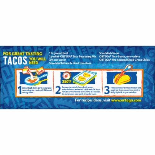 Ortega White Corn Taco Shells Perspective: left