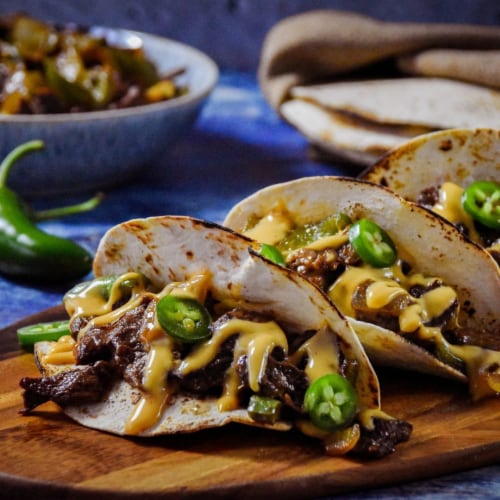 Ortega Creamy Queso Mild Taco Sauce Perspective: left