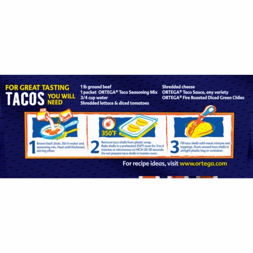Ortega Chicago Bears Tailgate Taco Shells 10 ea Perspective: left