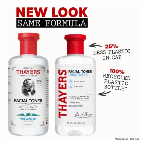Thayers Natural Remedies Witch Hazel Toner Alcohol Free Unscented Perspective: left