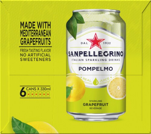 Sanpellegrino® Pompelmo Sparkling Grapefruit Beverage Perspective: left