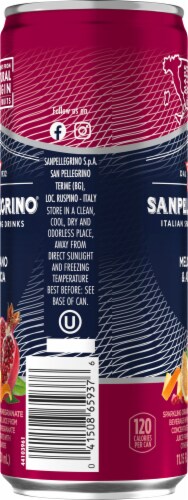 Sanpellegrino® Melograna & Arancia Pomegranate & Orange Sparkling Water Can Perspective: left