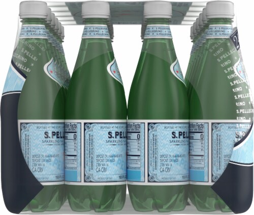 S. Pellegrino Sparkling Natural Mineral Water Perspective: left