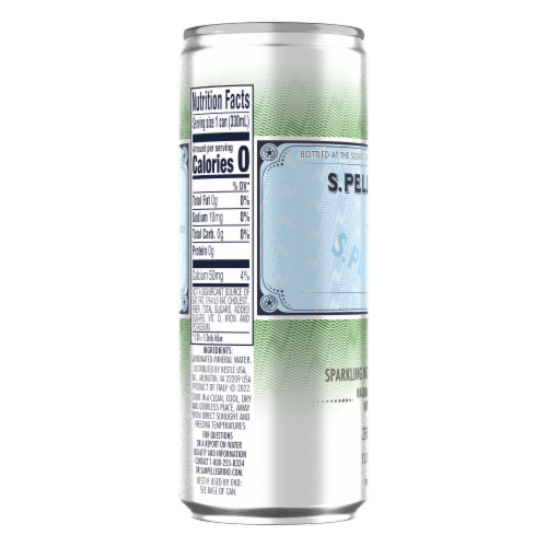 S. Pellegrino Sparkling Natural Mineral Water Perspective: left